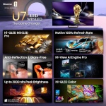 Hisense 65" U7 Mini-LED ULED 4K UHD Best Premium Gaming Smart Google TV (65U7SG, - Image 4