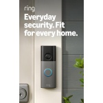 Ring Battery Doorbell 2K (newest model), Retinal 2K with wide-angle video, up to