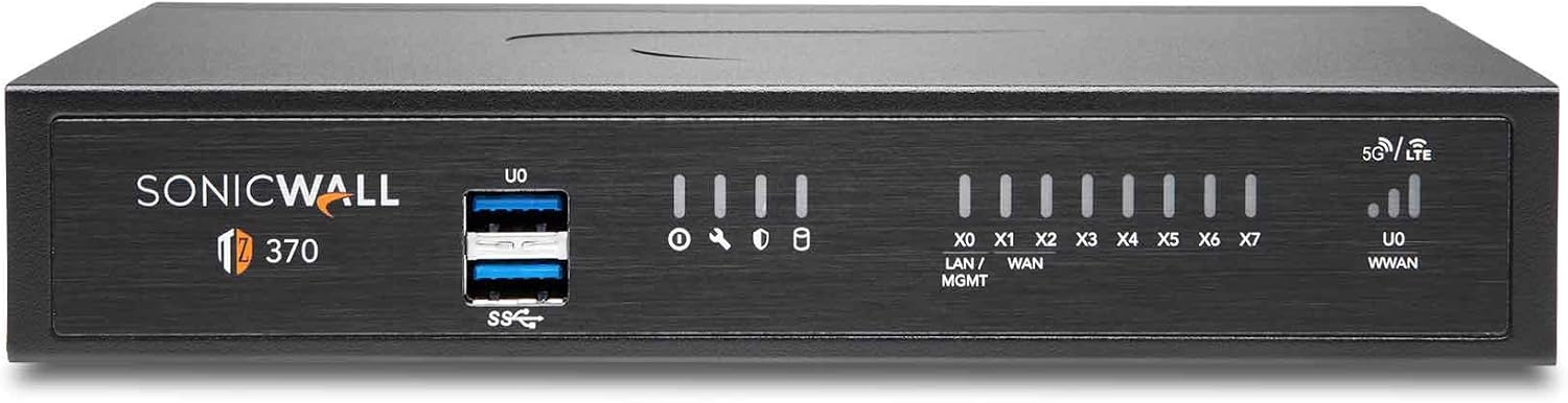 1787892020_61zkY-7xPEL._AC_SL1500_.jpg SonicWall TZ370 TotalSecure | 1YR Advanced Edition | TZ370 Gen7 Firewall with 1 - Image 1