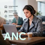 Yealink BH74 Bluetooth Headset with Mic for Work,Hybrid ANC,Teams Certified - Image 2