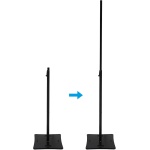 Rockville RLF2 Black 10 Foot Solid Base DJ Speaker/Lighting/Projector Stand - Image 2