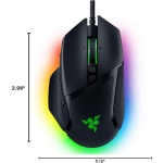 Razer Basilisk V3 Customizable RGB Wired Ergonomic Gaming Mouse, Black - Image 8