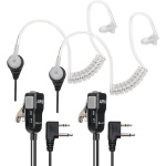 Midland AVPH3 Transparent Security Headsets with PTT/VOX – Wrap Around Design –