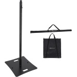 Rockville RLF2 Black 10 Foot Solid Base DJ Speaker/Lighting/Projector Stand