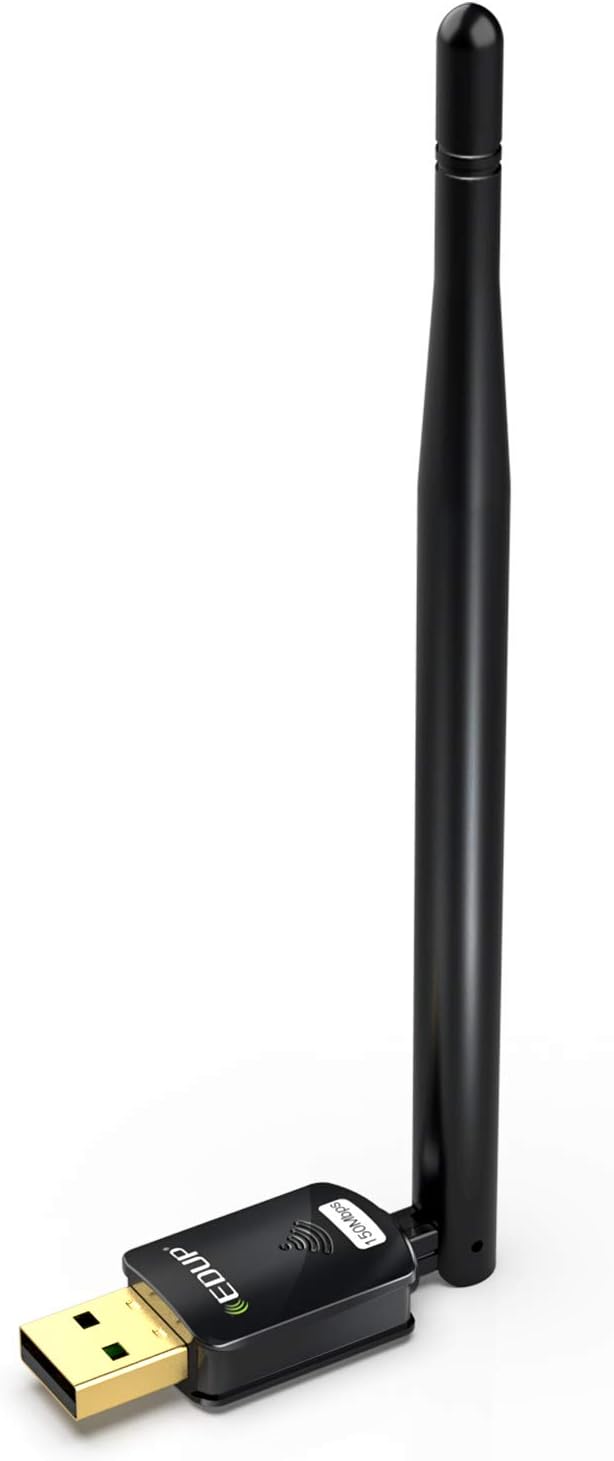 51U72oiDDlL._AC_SL1500_.jpg EDUP® USB WiFi Adapter for PC, Wireless Network Adapter 150Mbps - Image 1
