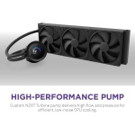 NZXT Kraken Plus 360-360mm AIO CPU Cooler, LCD - Black - Image 3