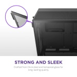 NZXT H5 Flow - Compact ATX Mid-Tower PC Case - Black - Image 9
