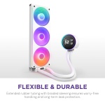 NZXT Kraken Elite 360 RGB - 360mm AIO CPU Cooler, LCD - White - Image 9