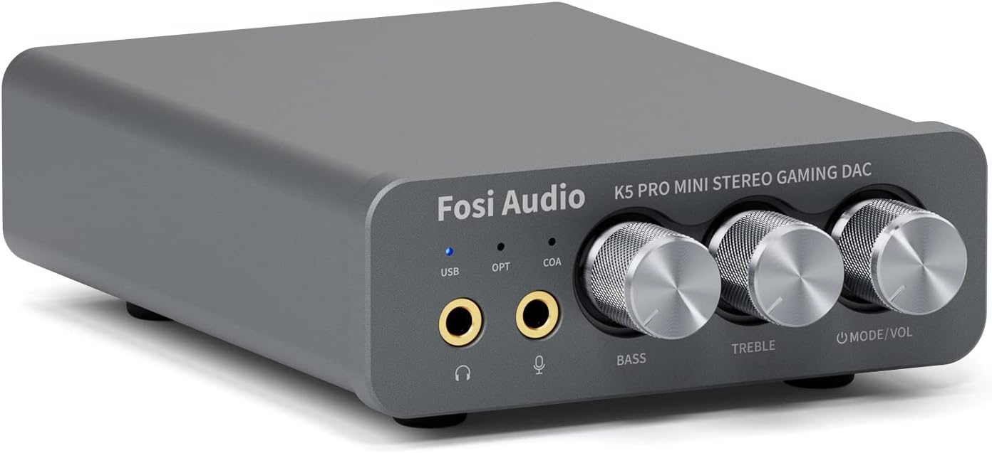 51xbHqufDSL._AC_SL1500_.jpg Fosi Audio K5 Pro Gaming DAC Headphone Amplifier Mini Hi-Fi Stereo - Image 1
