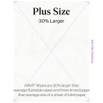 HAVIT Signature Edition Flushable Wipes for Women, Plant-Based Cloth with - Image 6