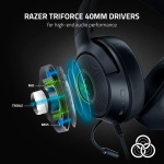 Razer Kraken V3 X Wired USB Gaming Headset, Lightweight, Black - Image 3