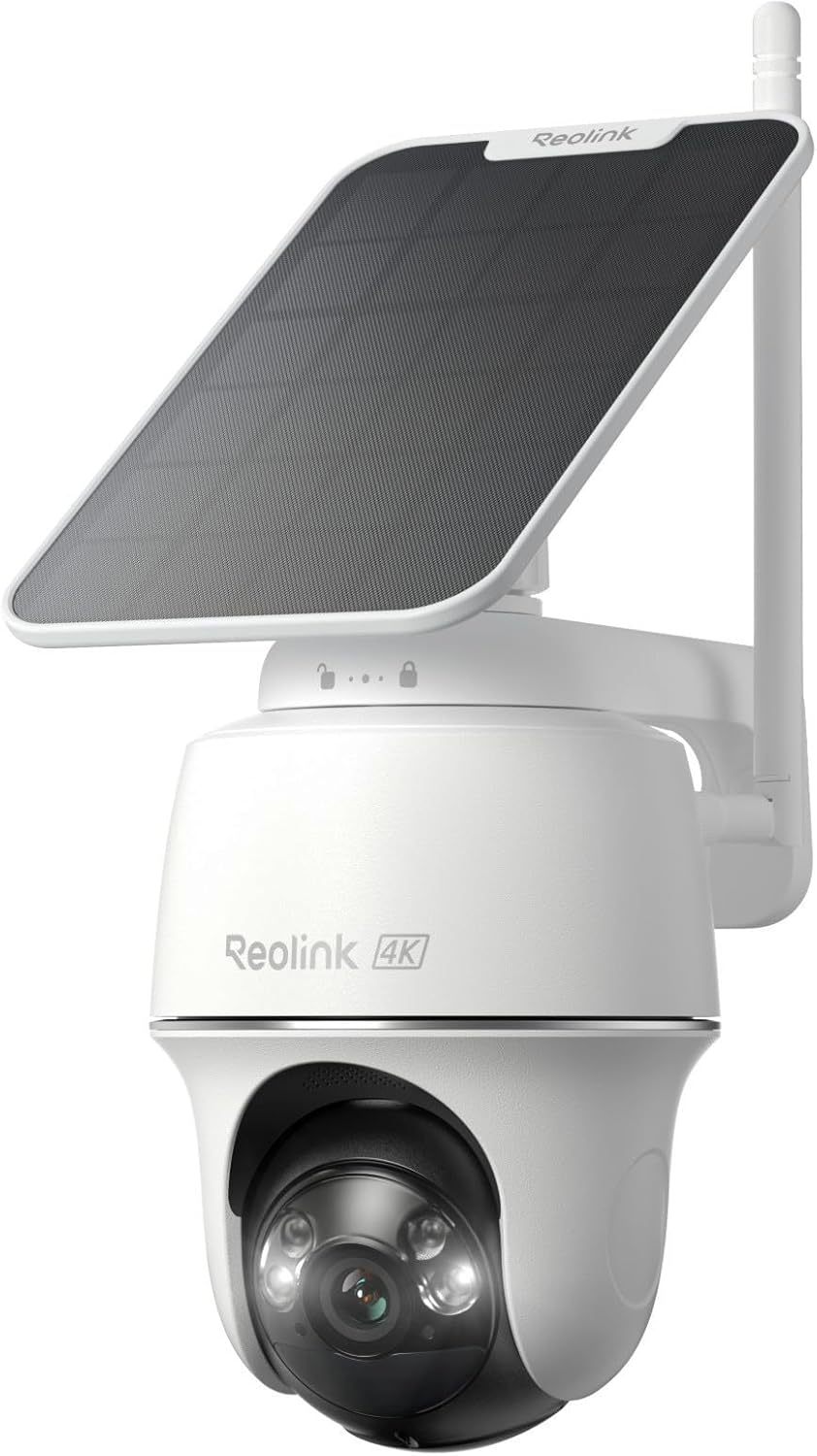 614WLFXXNkL._AC_SL1500_.jpg REOLINK Argus PT Ultra First 4K Solar Security Cameras Wireless Outdoor - Image 1