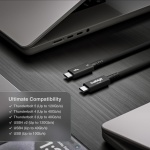 CalDigit Thunderbolt 5 Pro Braided Cable - 120Gbps 240W Power Delivery, - Image 8