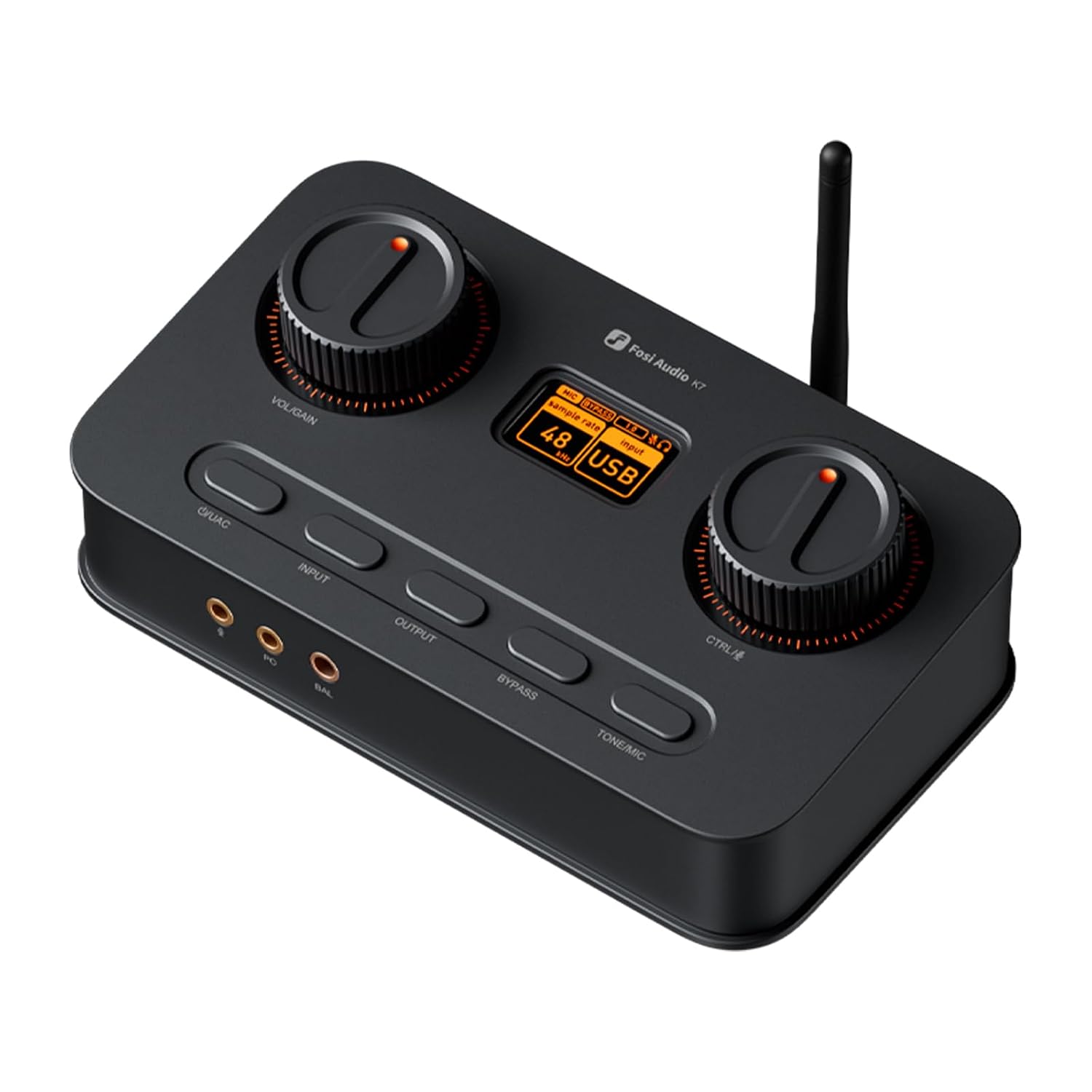 616pl9s7mbL._SL1500_.jpg Fosi Audio K7 DAC Headphone Amp, Desktop Headphone Amplifier for Gaming PC PS5 - Image 1