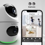 Lorex Classic App | 2K Dual Lens Indoor Pan-Tilt Wi-Fi Security Camera - Image 8