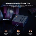 Fosi Audio C3 Gaming DAC Amp for PC, USB Headphone Amplifier with 7.1 Surround - Image 4