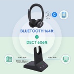 Yealink WH64 Mono DECT & Bluetooth Wireless Headset for Phone PC Mobile - Image 3