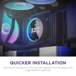 NZXT Kraken Elite 360 RGB - 360mm AIO CPU Cooler, LCD - Black - Image 9
