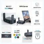 GL.iNet GL-BE3600 Slate 7 Wi-Fi 7 Travel Router Touchscreen 2.5G - Image 3