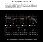 TOPPING D50 III 2*ES9039Q2M DAC, USB/BT5.1/Optical/Coaxial to RCA/TRS Audio DAC - Image 5