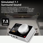 SMSL Nano ONE Pro External Sound Card, Hi-Fi DSP Chip,Virtual 7.1 Surround Sound - Image 5