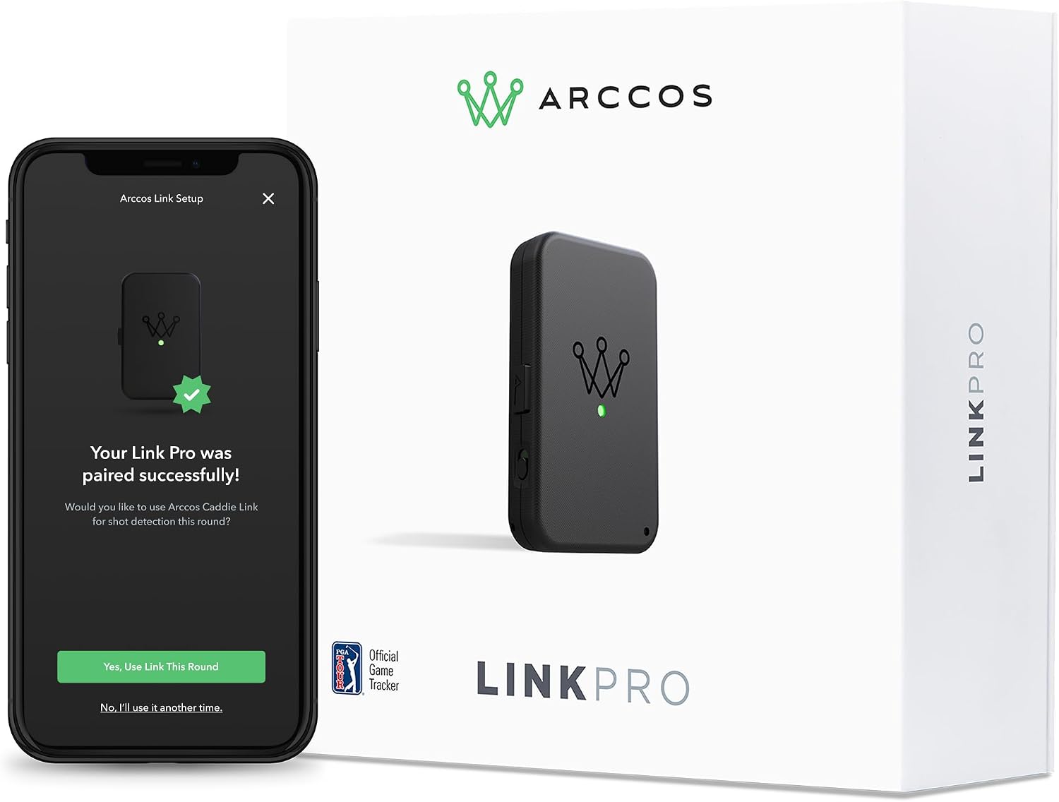 61Mtvki5L-L._AC_SL1500_.jpg Arccos Link: Track Your Golf Game Without Your Phone, Compatible with Arccos - Image 1
