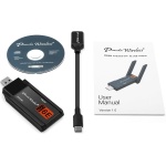 Panda Wireless PAU0F AXE3000 Tri Band (2.4/5 / 6 GHz) WiFi 6E USB 3.0 Adapter - - Image 5