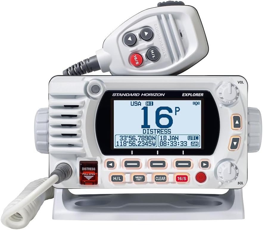 61PaAfkTlUL._AC_SL1080_.jpg Standard Horizon GX1850 Fixed Mount VHF - NMEA 2000 - White - Image 1
