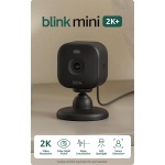 Blink Mini 2K+ (newest model) – Plug-in Home & Pet Indoor Security Camera with 2