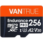 Vantrue 256GB microSDXC UHS-I U3 4K Memory Card with Adapter for Dash Cams