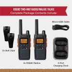 Cobra RX680 Walkie Talkies (2-Pack), IP54 Water Resistant Design - Image 7