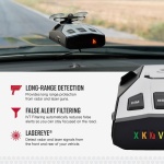 Cobra RAD 350 Laser Radar Detector, Long Range, False Alert Filter, Black - Image 3