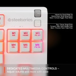 SteelSeries Apex 3 TKL White RGB Gaming Keyboard — Tenkeyless Compact Form - Image 6