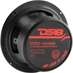 DS18 PRO-GM6B Loudspeaker - 6.5", Midrange, Red Aluminum Bullet, 480W Max, 140W - Image 5