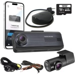 THINKWARE Q200 Dash Cam 2K Front and Rear, Built-in GPS, Wi-Fi, ADAS, WDR