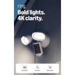 Ring Floodlight Cam 4K Pro (newest model), Wired, Retinal 4K with wide-angle