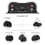 Taramps TS 400X4 Black 2 Ohms 400W RMS 4-Channel Car Audio Amplifier - Image 11