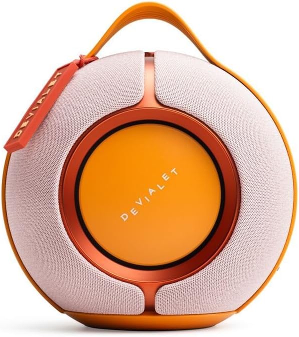 61ZdynLdKEL._AC_SL1000_.jpg Devialet Mania - Portable Smart Speaker with Cocoon Case - Rose Bloom - Image 1
