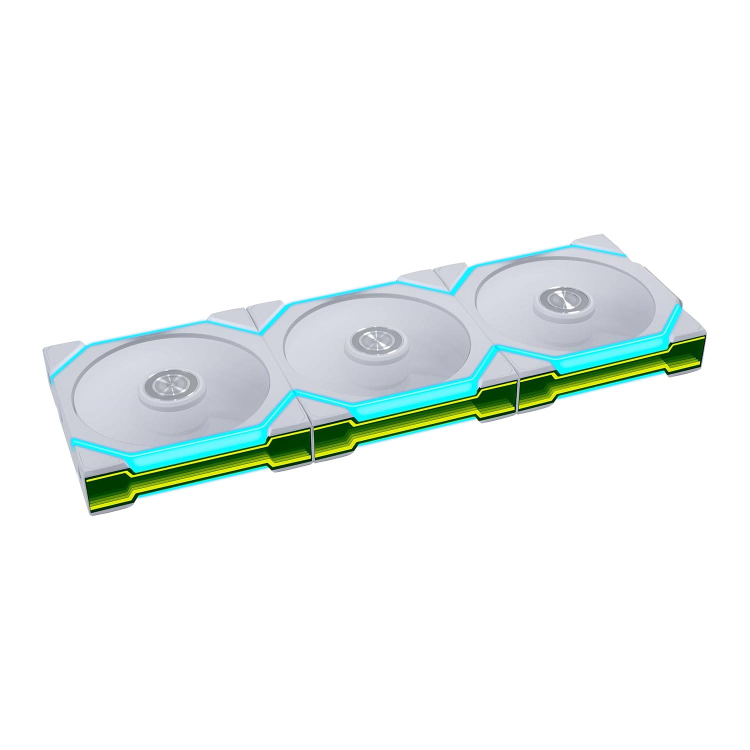 61a2ZXJuVxL._SL1500_.jpg Lian Li UNI Fan SL Flex 120, Reverse Blade ARGB, 3 Pack, White - Image 1