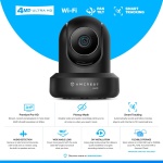 Amcrest 4MP ProHD Indoor WiFi, Security IP Camera with Pan/Tilt, Two-Way Audio, - Image 2
