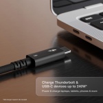 CalDigit Thunderbolt 5 Pro Braided Cable - 120Gbps 240W Power Delivery, - Image 4