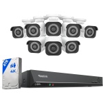 REOLINK 16CH 4K Security Bullet Camera System with 4TB HDD RLK16-800B8