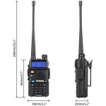 Baofeng UV-5R Ham Radio Handheld, Dual Band Two Way Radio (Black) - Image 4