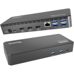 Plugable USB C Triple Display Docking Station | 100W PD, 3x HDMI (1x 4K 30Hz, 2x