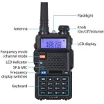 Baofeng UV-5R Ham Radio Handheld, Dual Band Two Way Radio (Black) - Image 2