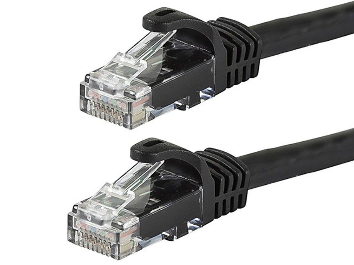 61jmDfbnNuL._SL1200_.jpg Monoprice Cat6 Ethernet Patch Cable - Snagless RJ45, 24AWG Stranded Pure Bare - Image 1