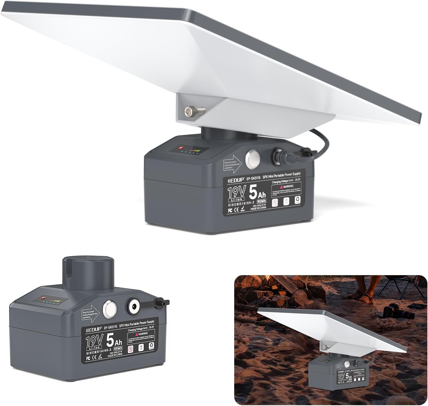 61jp6VYietL._AC_SL1500_.jpg EDUP® Starlink Mini Battery Pack, 95Wh Portable Power Bank, 19V 5Ah Output - Image 1