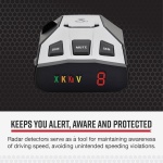 Cobra RAD 350 Laser Radar Detector, Long Range, False Alert Filter, Black - Image 2