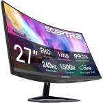Sceptre 27-Inch Curved Gaming Monitor, FHD 1080p, 240Hz, 1500R, DisplayPort