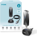 D-Link USB WiFi 6 Adapter AX1800 USB 3.0 Dual Band Long Range MU-MIMO Wireless